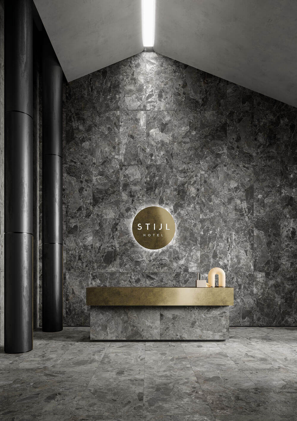 Happy Floors Mun 24" x 48" Porcelain Tile 