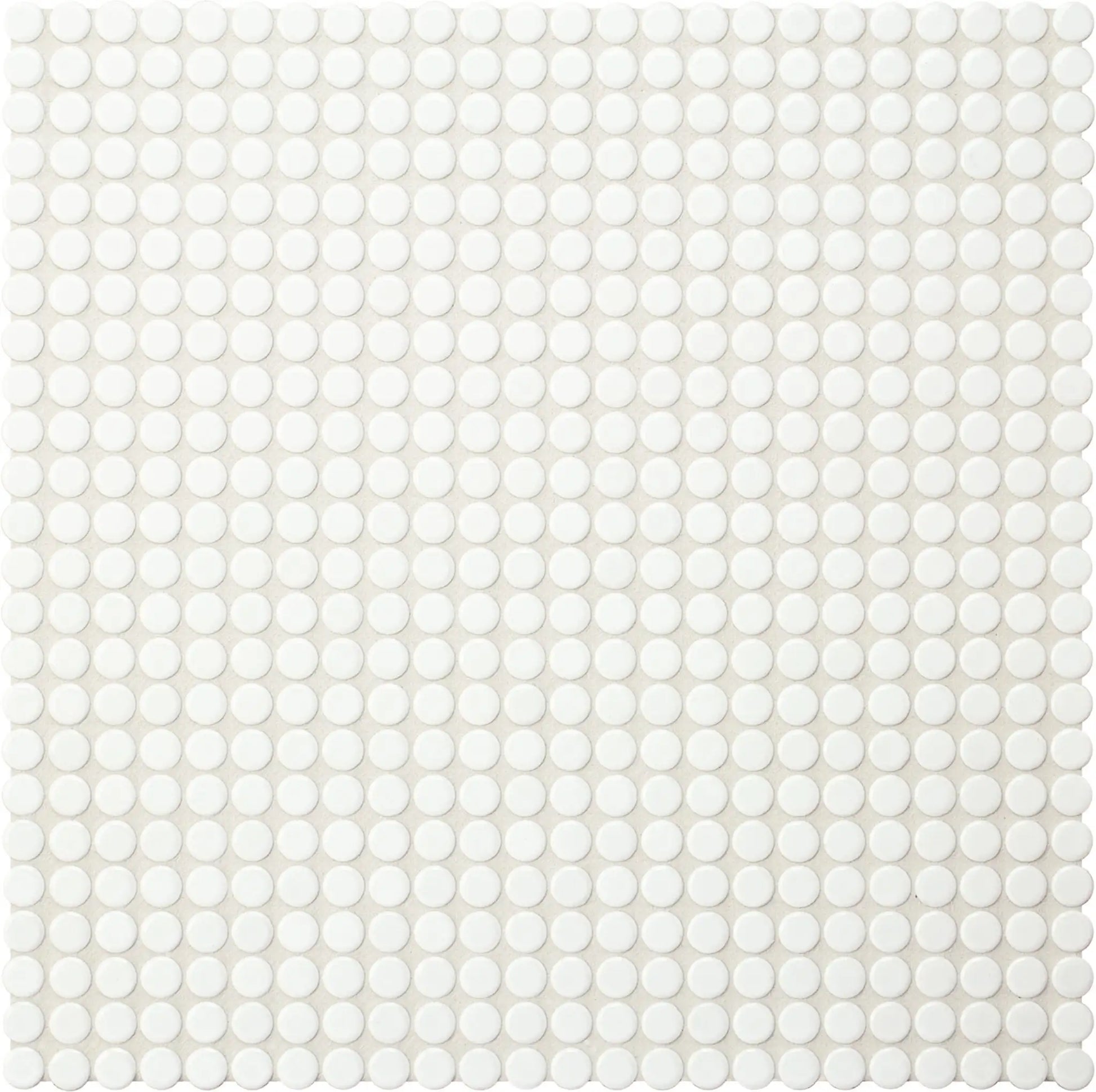 Agrob Buchtal Loop 0.5" x 0.5" Round 12.44" x 12.44" Porcelain Mosaic Diamond Gray