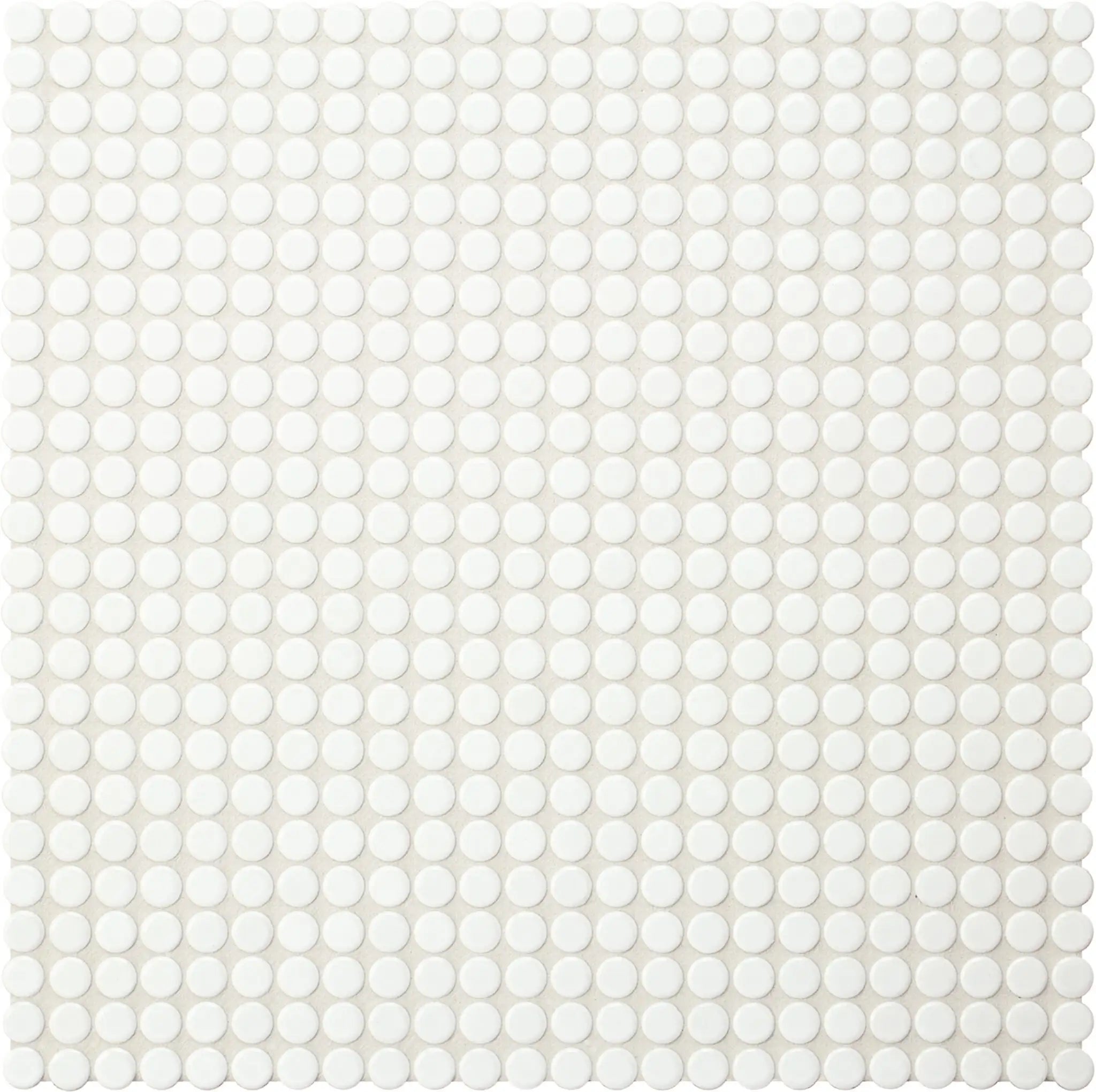 Agrob Buchtal Loop 0.5" x 0.5" Round 12.44" x 12.44" Porcelain Mosaic Diamond Gray