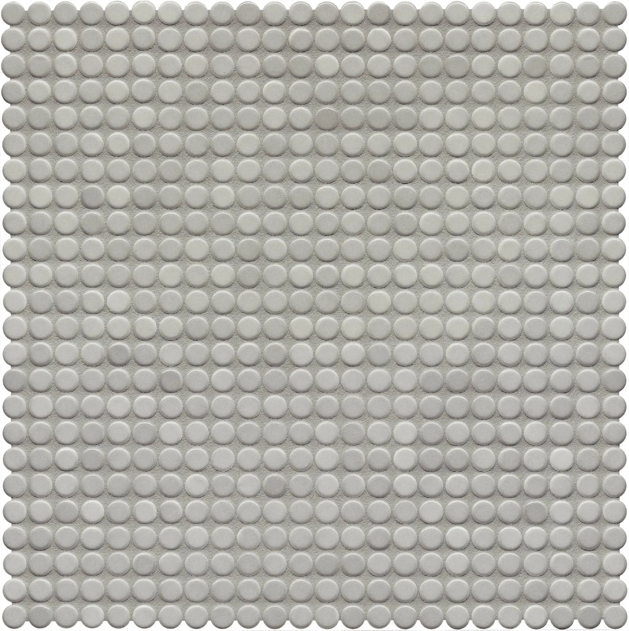Agrob Buchtal Loop 0.5" x 0.5" Round 12.44" x 12.44" Porcelain Mosaic Steel Blue