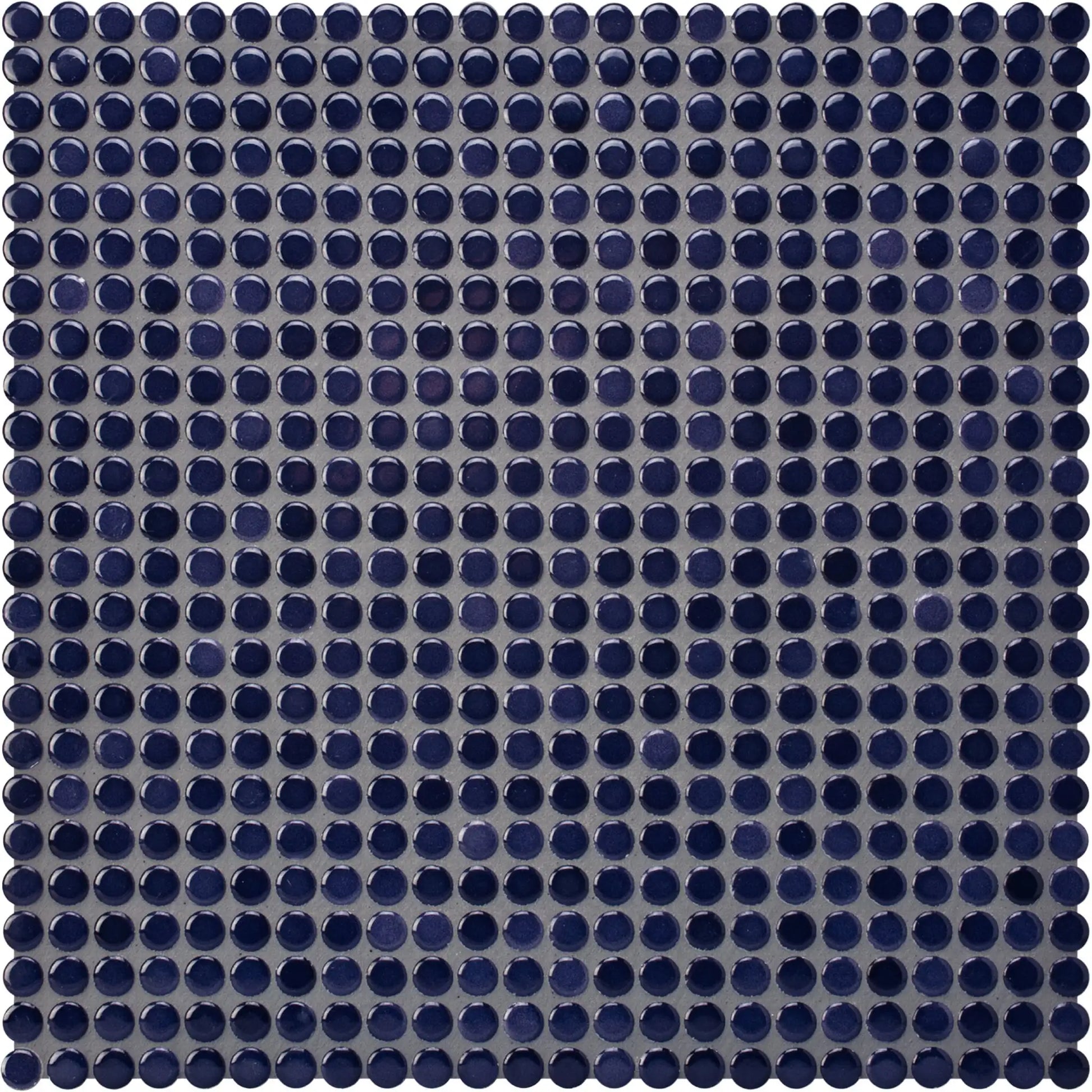 Agrob Buchtal Loop 0.5" x 0.5" Round 12.44" x 12.44" Porcelain Mosaic Lemon Yellow