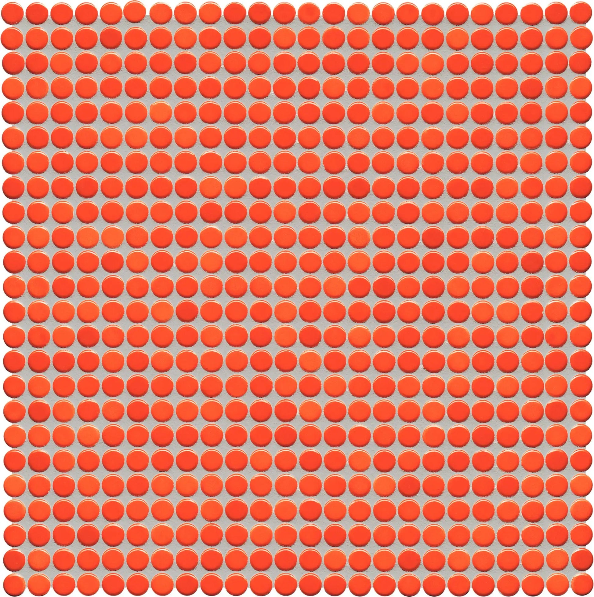 Agrob Buchtal Loop 0.5" x 0.5" Round 12.44" x 12.44" Porcelain Mosaic Ivory