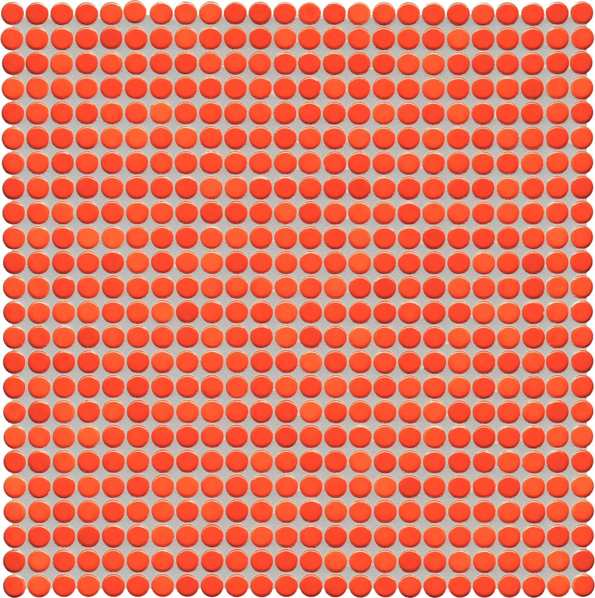 Agrob Buchtal Loop 0.5" x 0.5" Round 12.44" x 12.44" Porcelain Mosaic Ivory