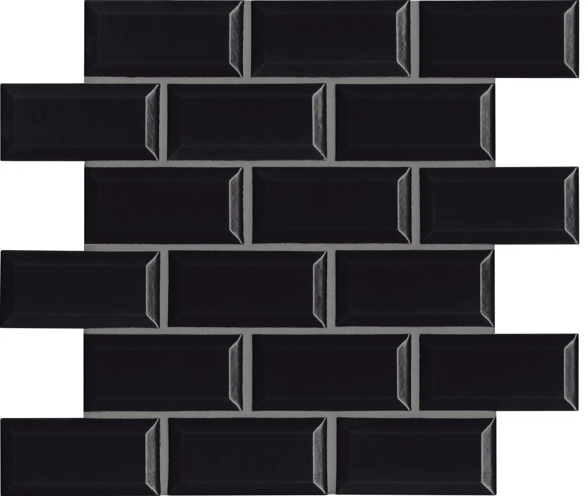 Agrob Buchtal District 2 x 4 Beveled 12.44" x 12.44" Porcelain Mosaic White