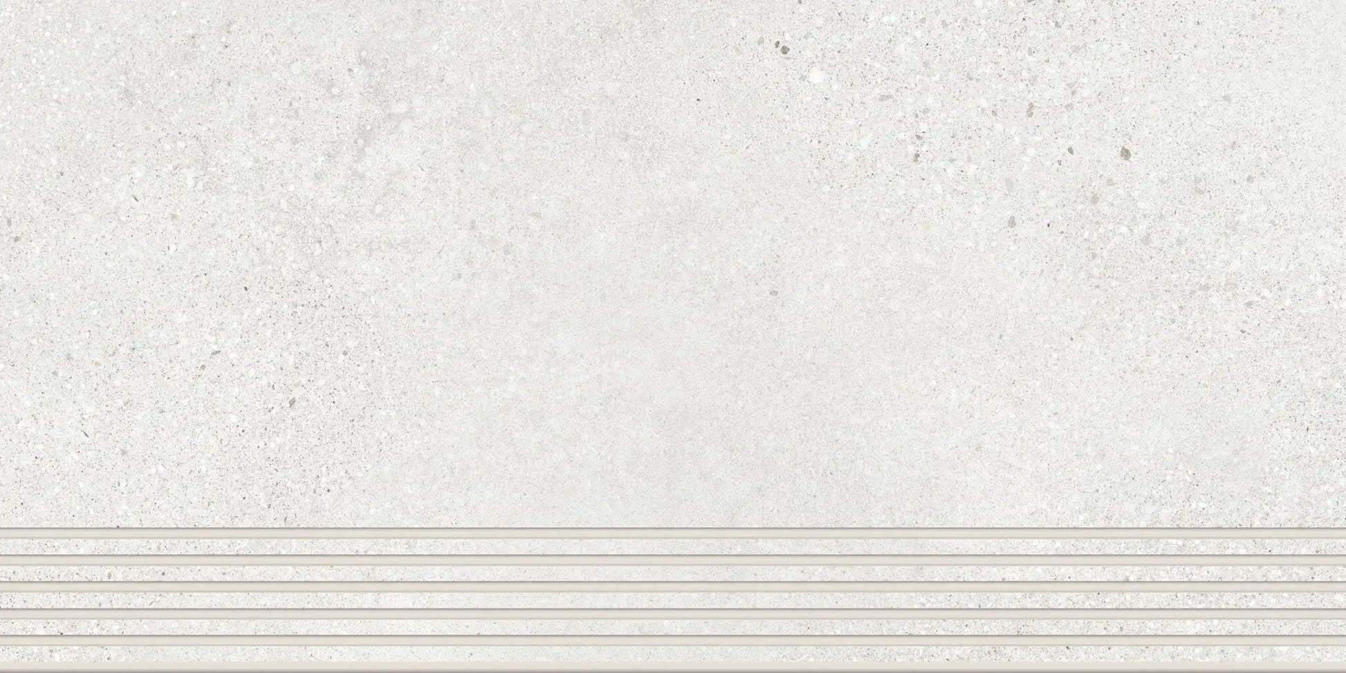 Agrob Buchtal Trio Stair 12" x 24" Porcelain Tile Ivory White