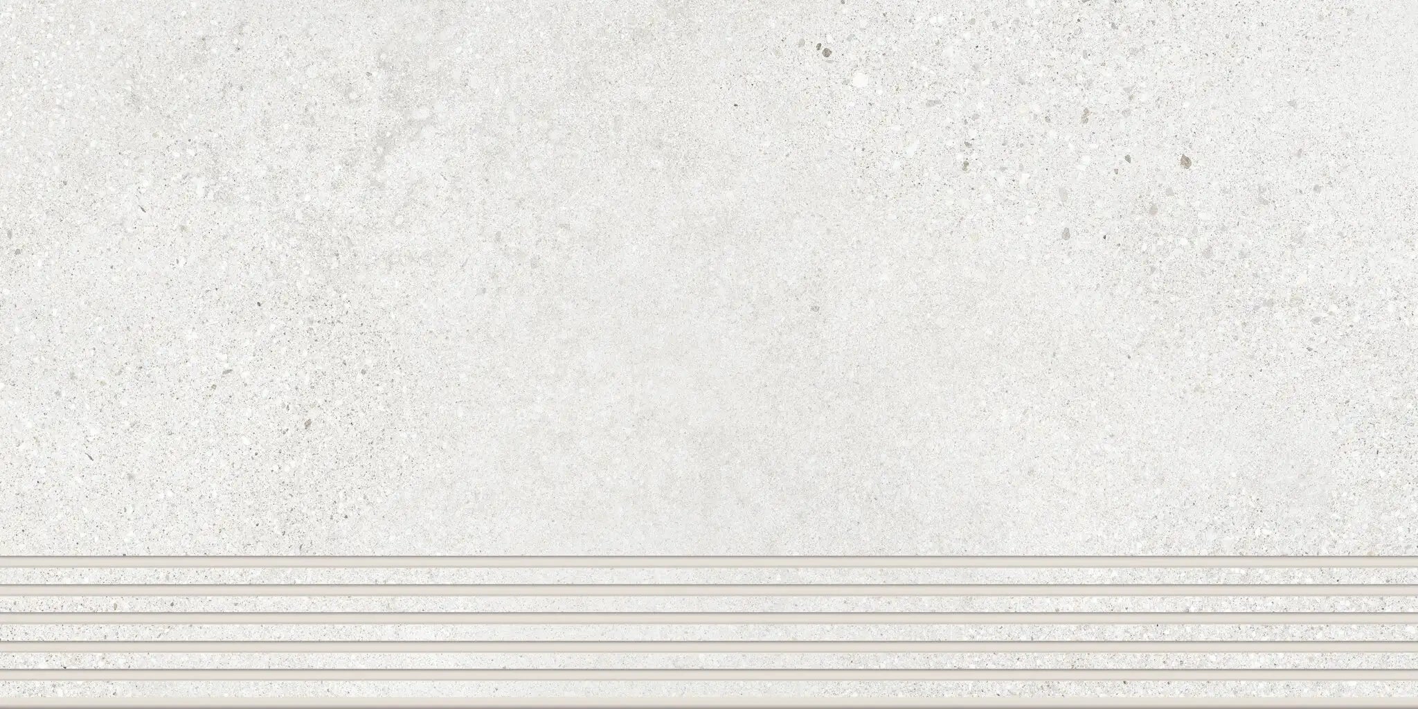 Agrob Buchtal Trio Stair 12" x 24" Porcelain Tile Ivory White