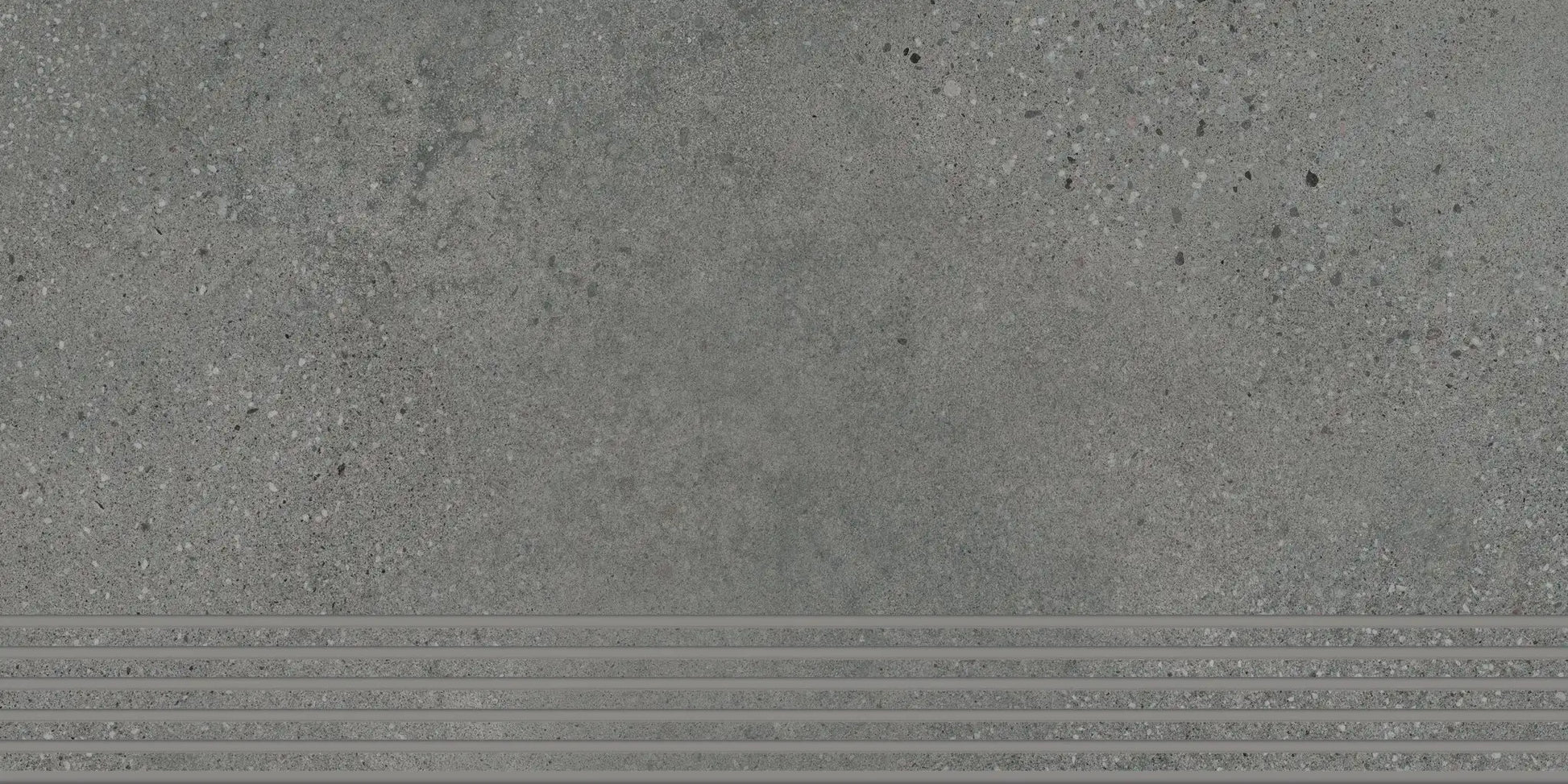 Agrob Buchtal Trio Stair 12" x 24" Porcelain Tile Mud Grey