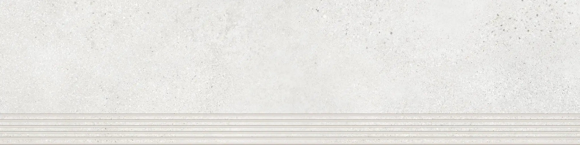 Agrob Buchtal Trio Stair 12" x 48" Porcelain Tile Ivory White