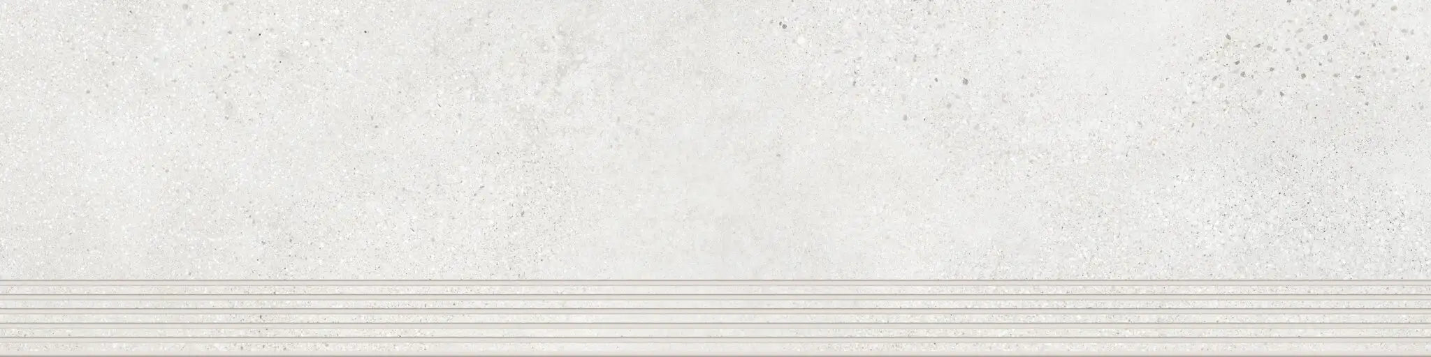 Agrob Buchtal Trio Stair 12" x 48" Porcelain Tile Ivory White