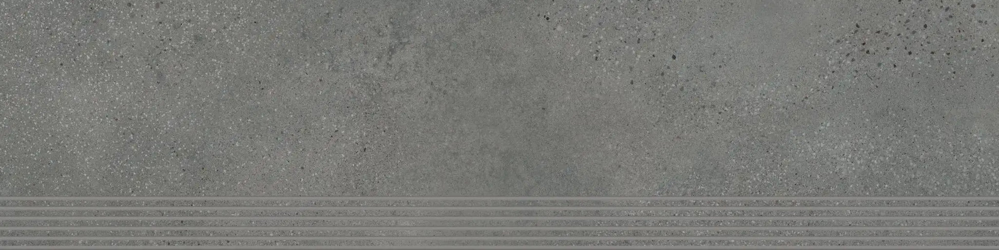 Agrob Buchtal Trio Stair 12" x 48" Porcelain Tile Mud Grey