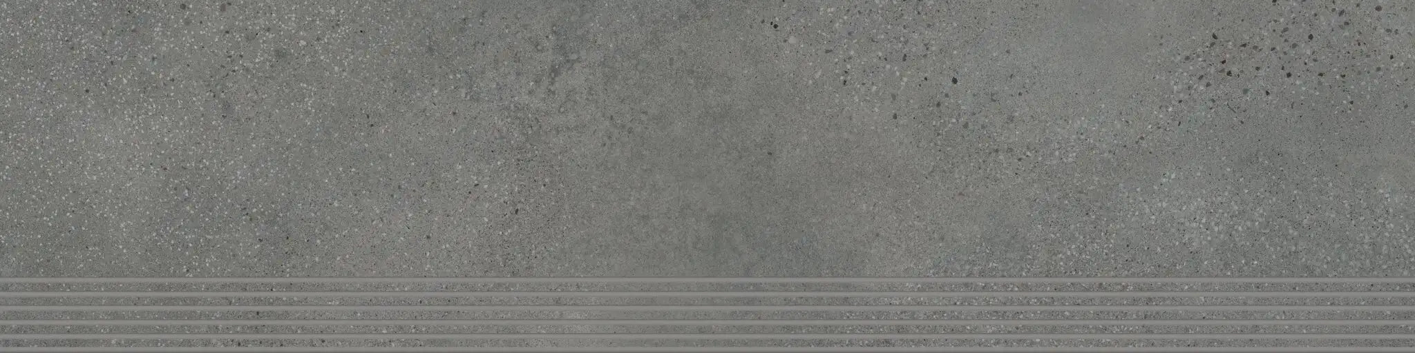 Agrob Buchtal Trio Stair 12" x 48" Porcelain Tile Mud Grey