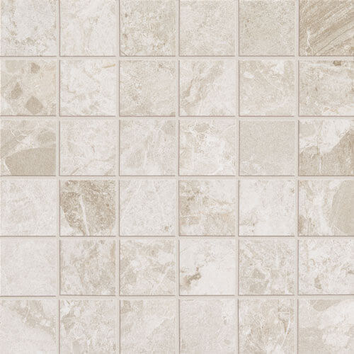 Happy Floors Mun 2 x 2 12" x 12" Porcelain Mosaic White