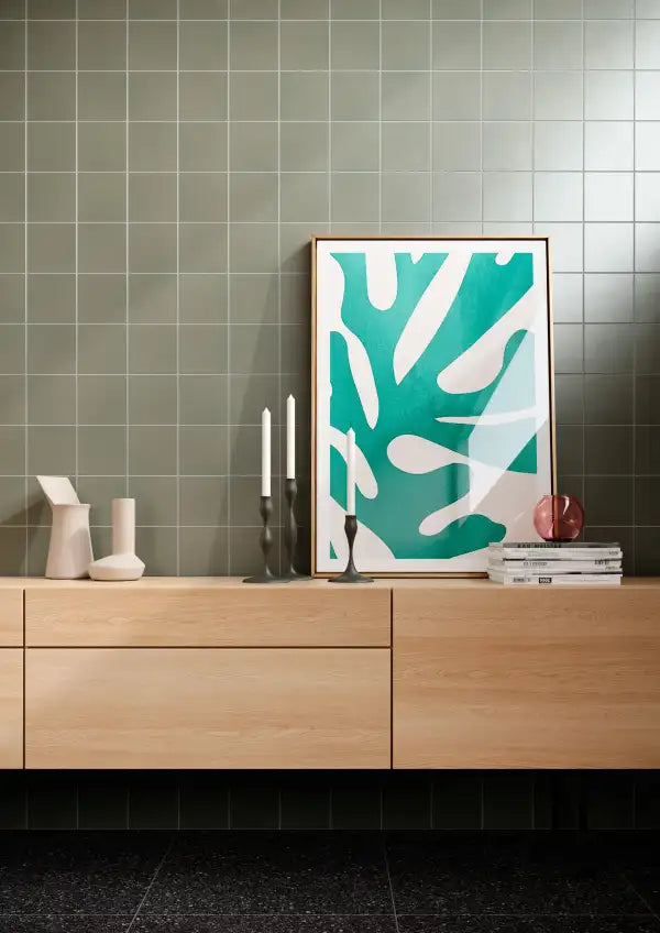 Agrob Buchtal Trio 6" x 6" Porcelain Tile Aqua