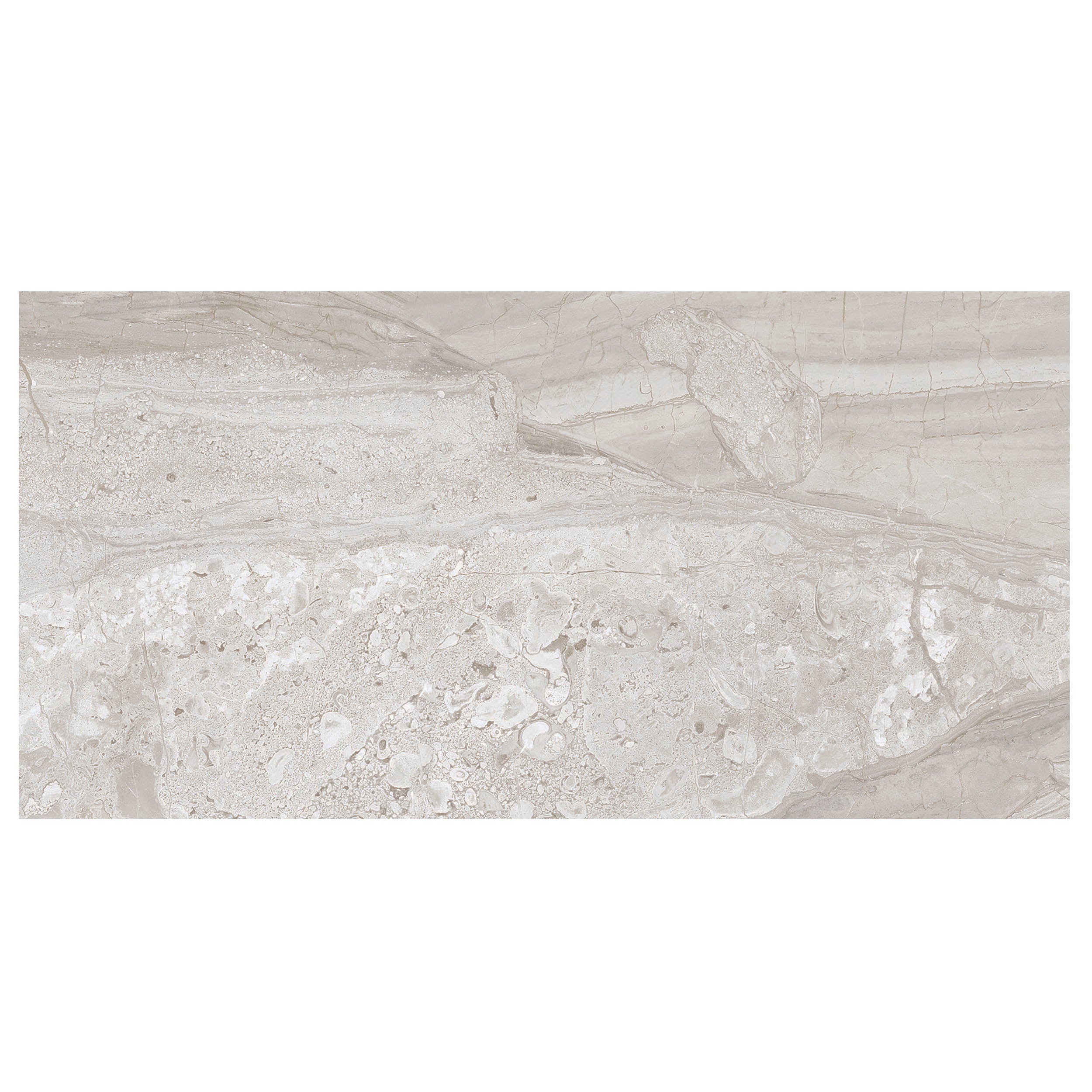 Anthology Marbleridge Reserve 12" x 24" Porcelain Tile Misty Silk Polished