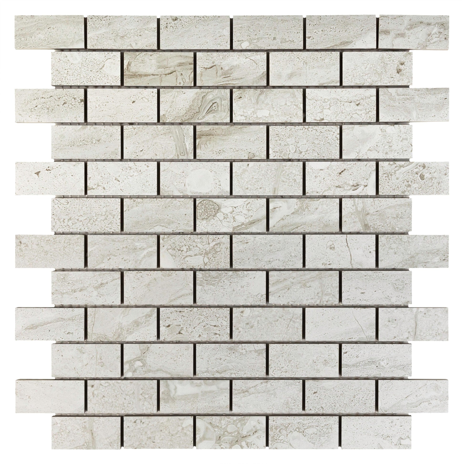 Anthology Marbleridge Reserve 1 x 2 11" x 11" Porcelain Mosaic 