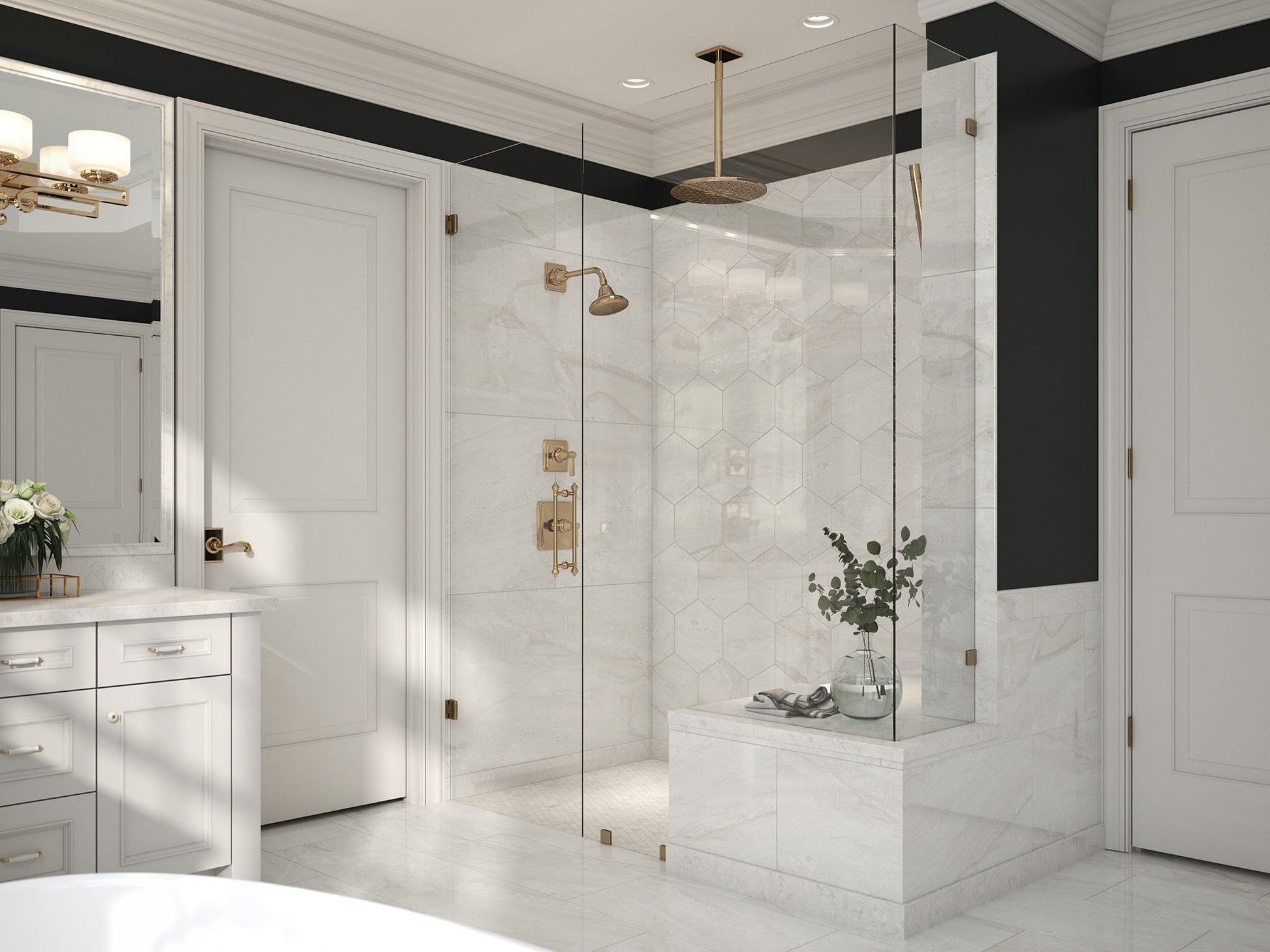 Anthology Marbleridge Reserve 10" x 11" Porcelain Tile Ashen Silk Matte