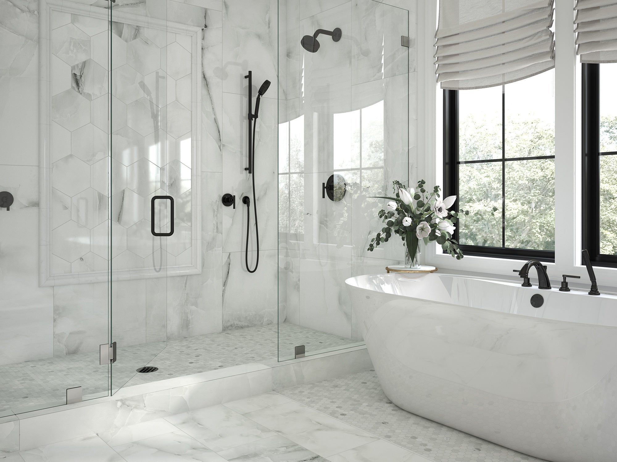 Anthology Marbleridge Reserve 12" x 24" Porcelain Tile Bella Tuscana Matte