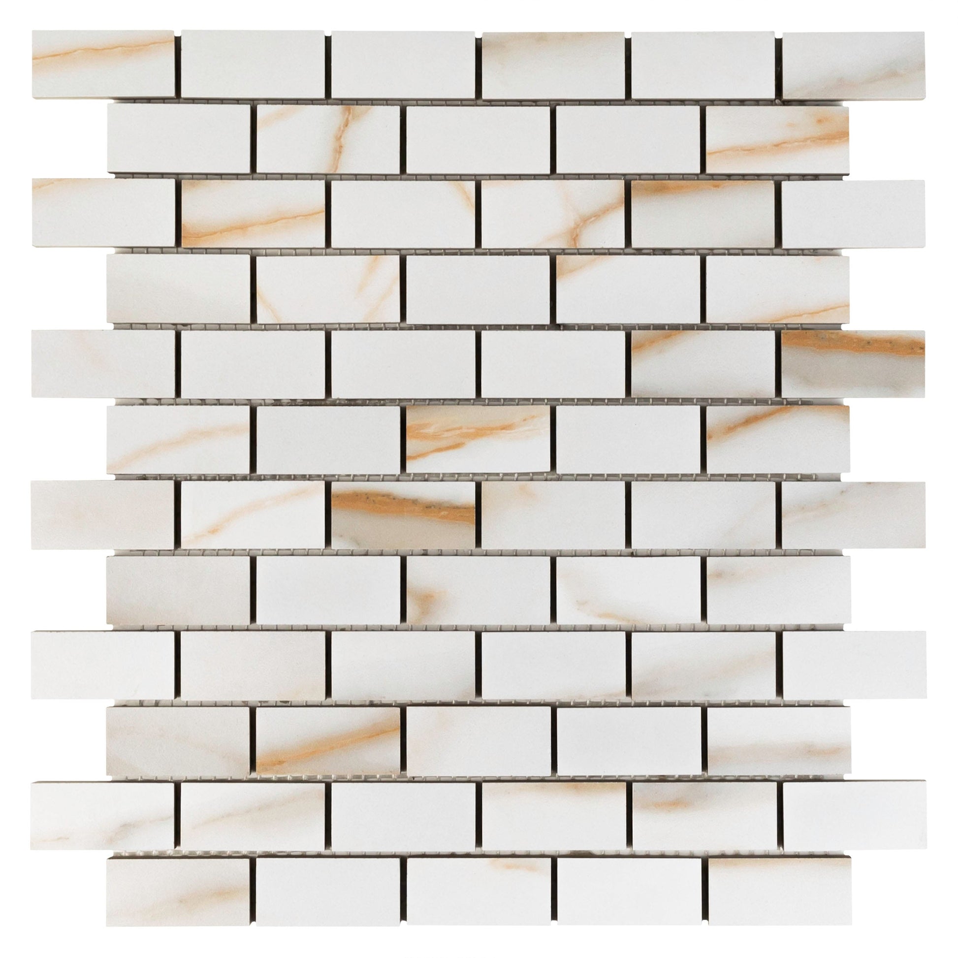 Anthology Marbleridge Reserve 1 x 2 11" x 11" Porcelain Mosaic 