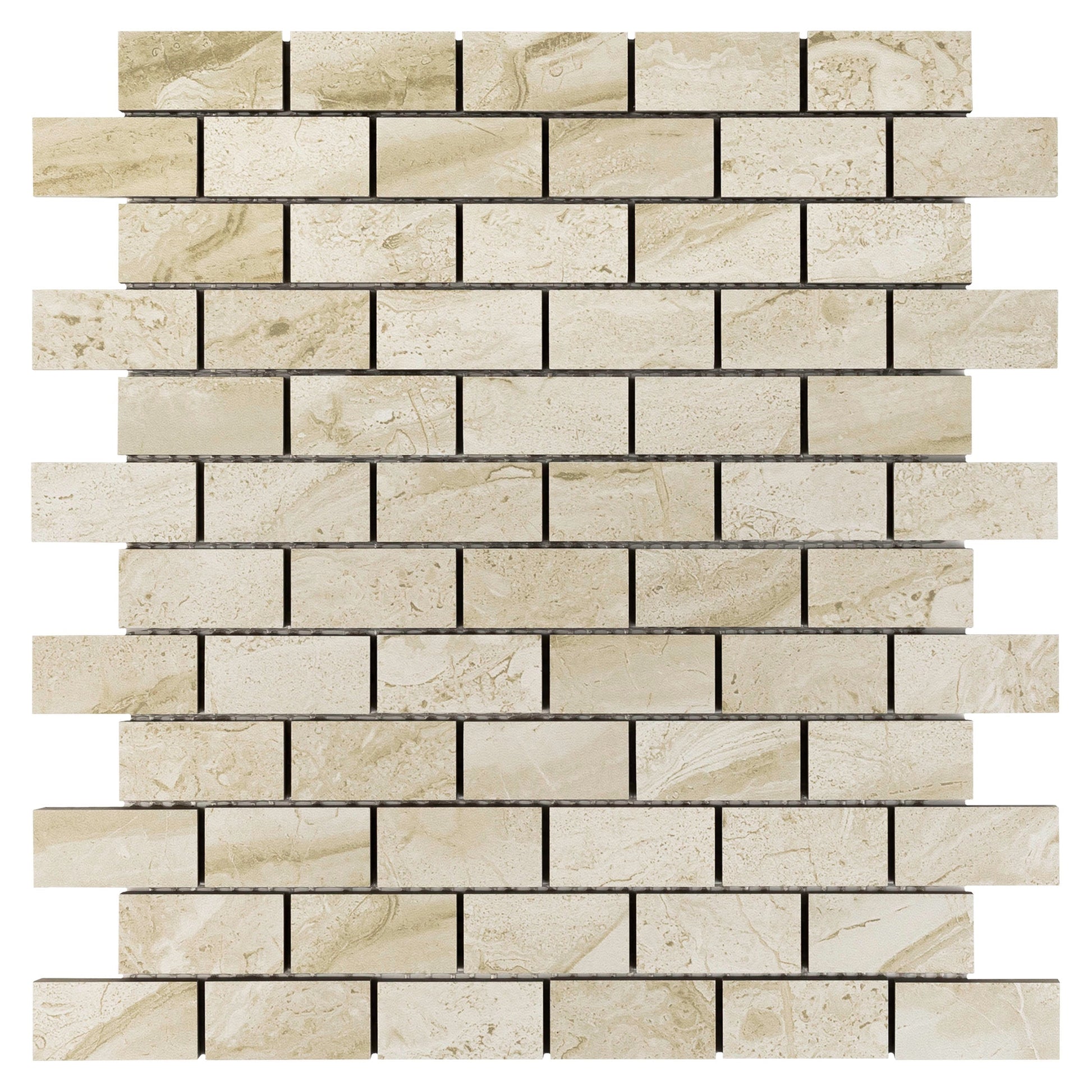 Anthology Marbleridge Reserve 1 x 2 11" x 11" Porcelain Mosaic 