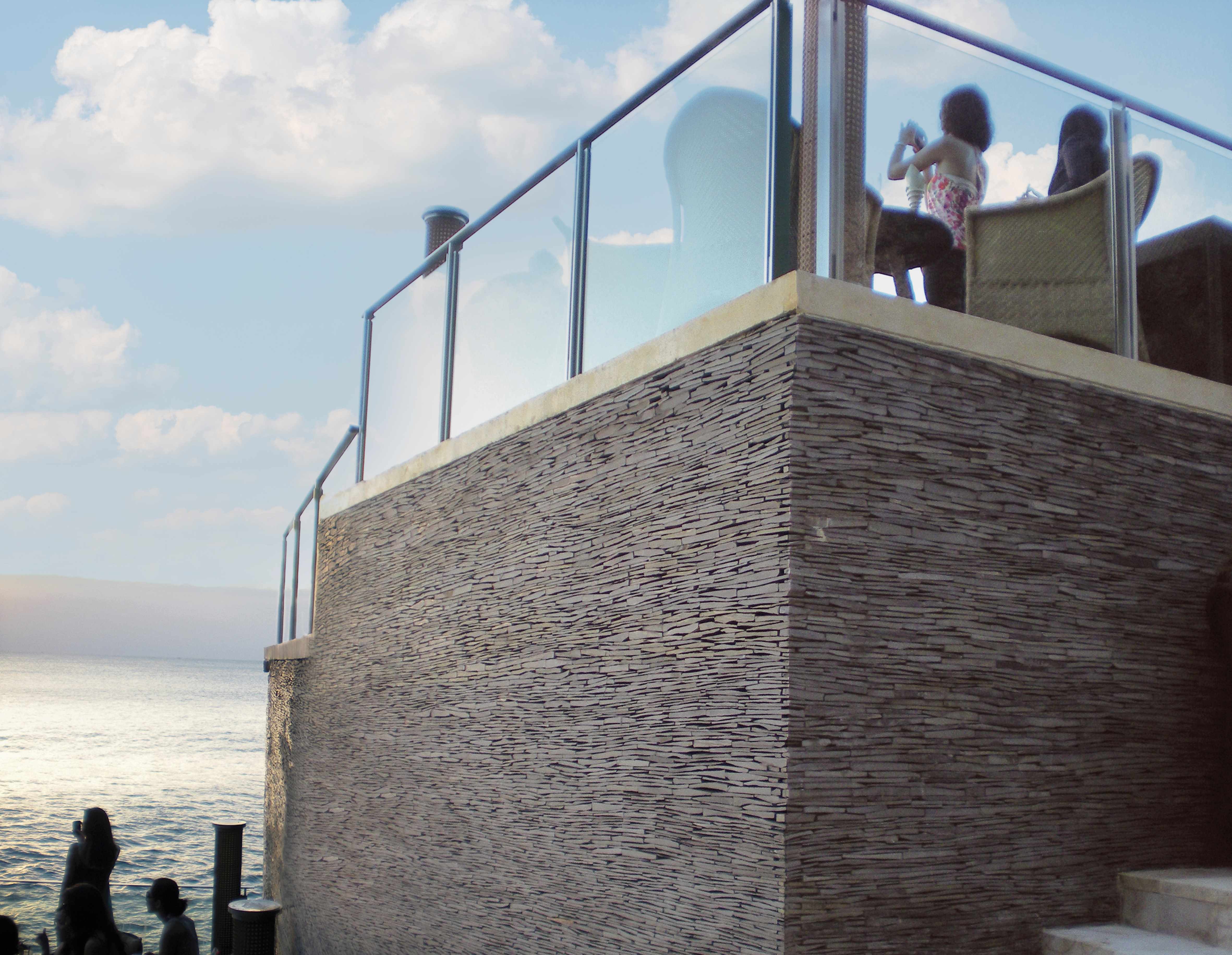 Bati Orient Floors-Wall Cladding 6" x 12" Slate Mosaic Grey Slate