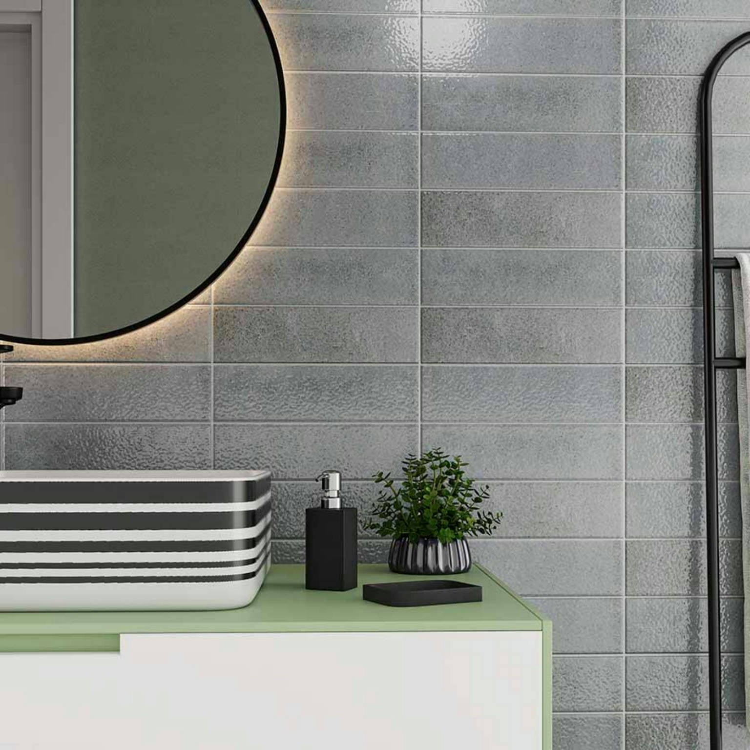 Alfagres Acqua 3" x 12" Brick Tile