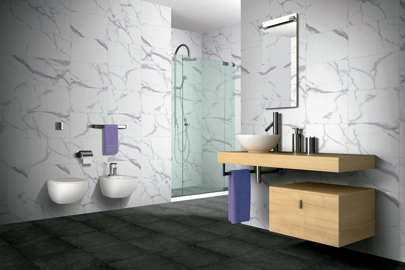 Alfagres Calacata 12" x 24" Ceramic Tile Grey