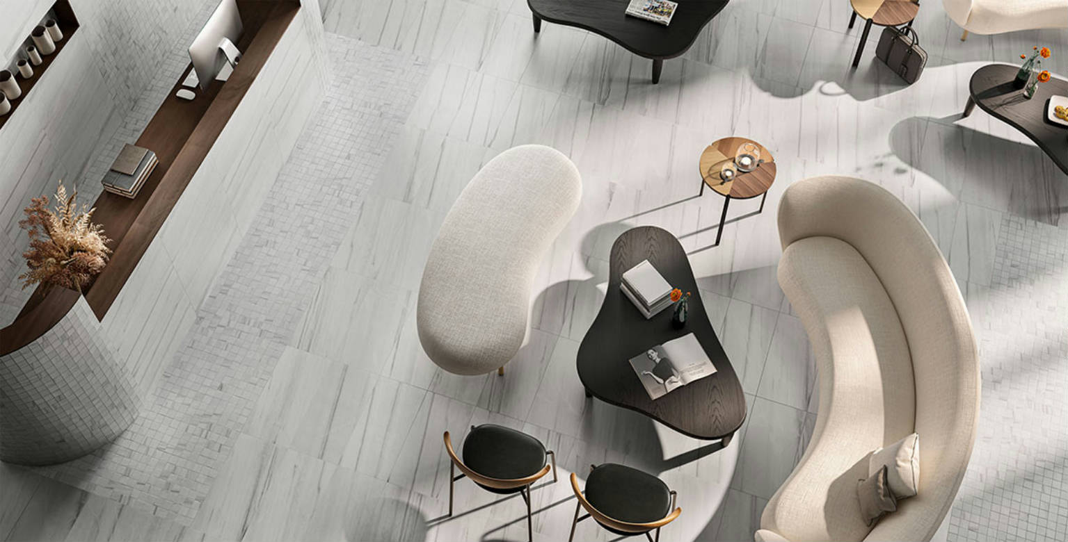 Alfagres Dolomites 12" x 24" Porcelain Tile White