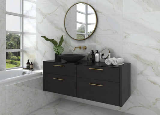 Alfagres Naos 12" x 24" Blanco Matte Porcelain Tile