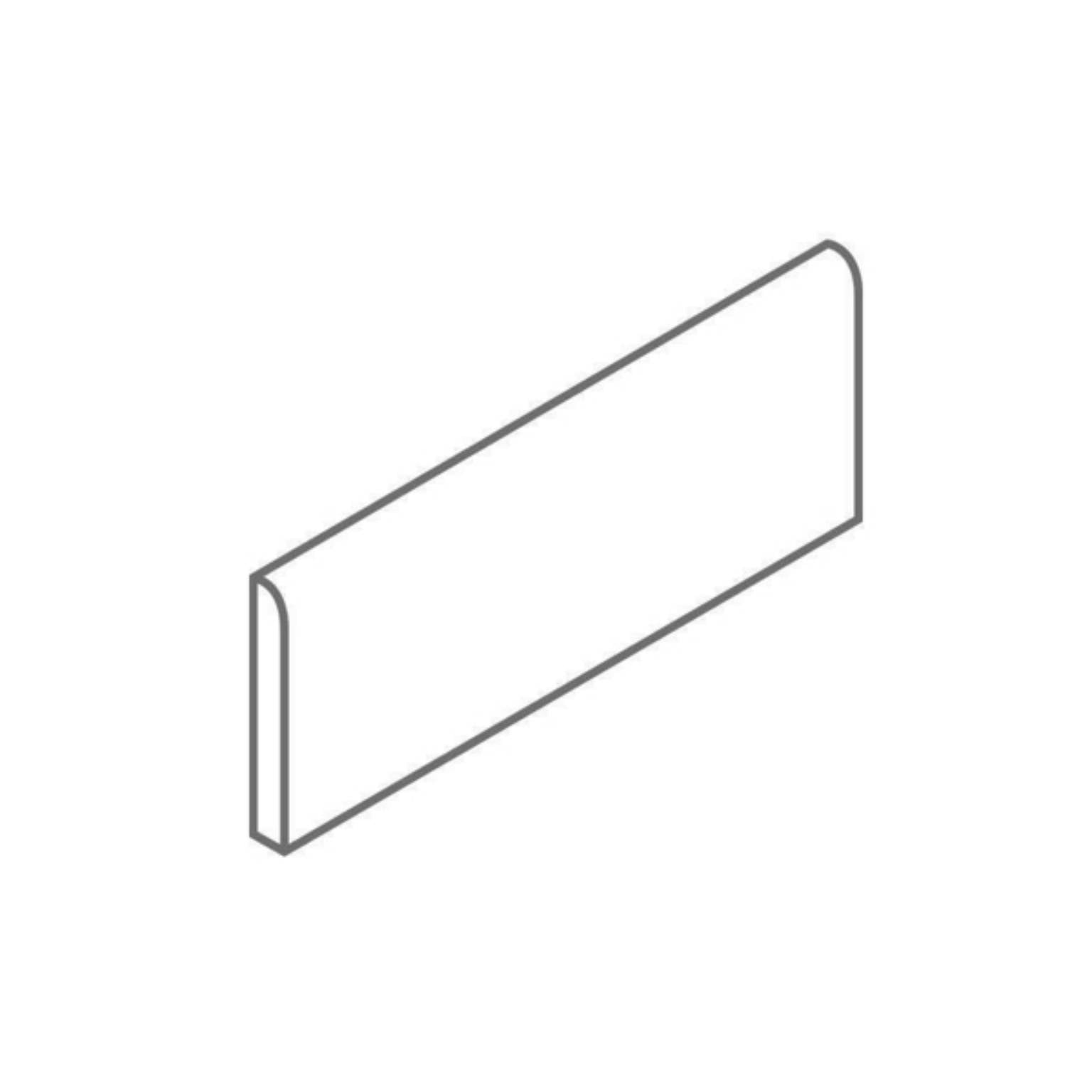 Alfagres Emilia 3" x 12" Ceramic Bullnose Beige