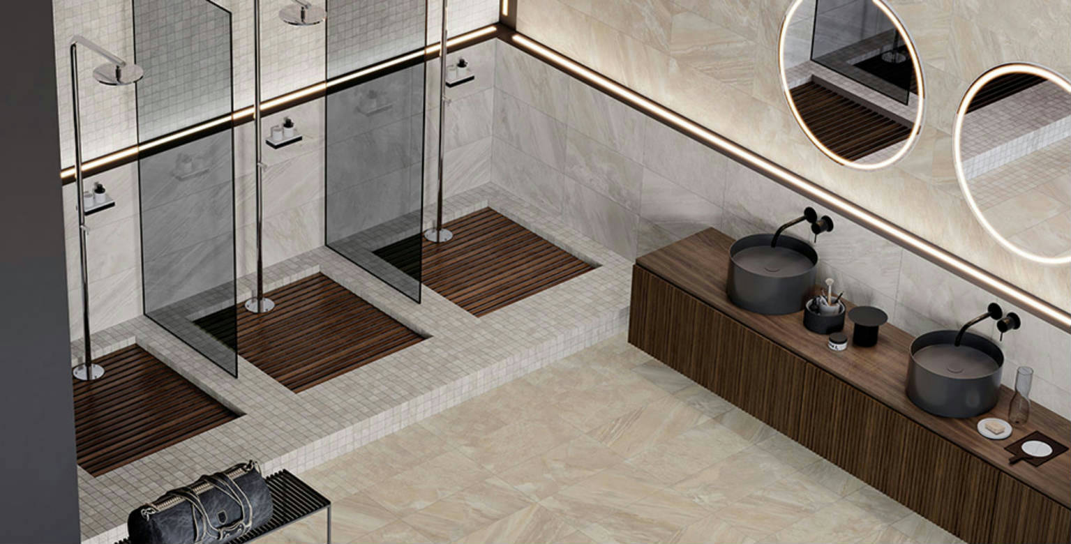 Alfagres Barcelona 12" x 24" Porcelain Tile Barcelona Gold