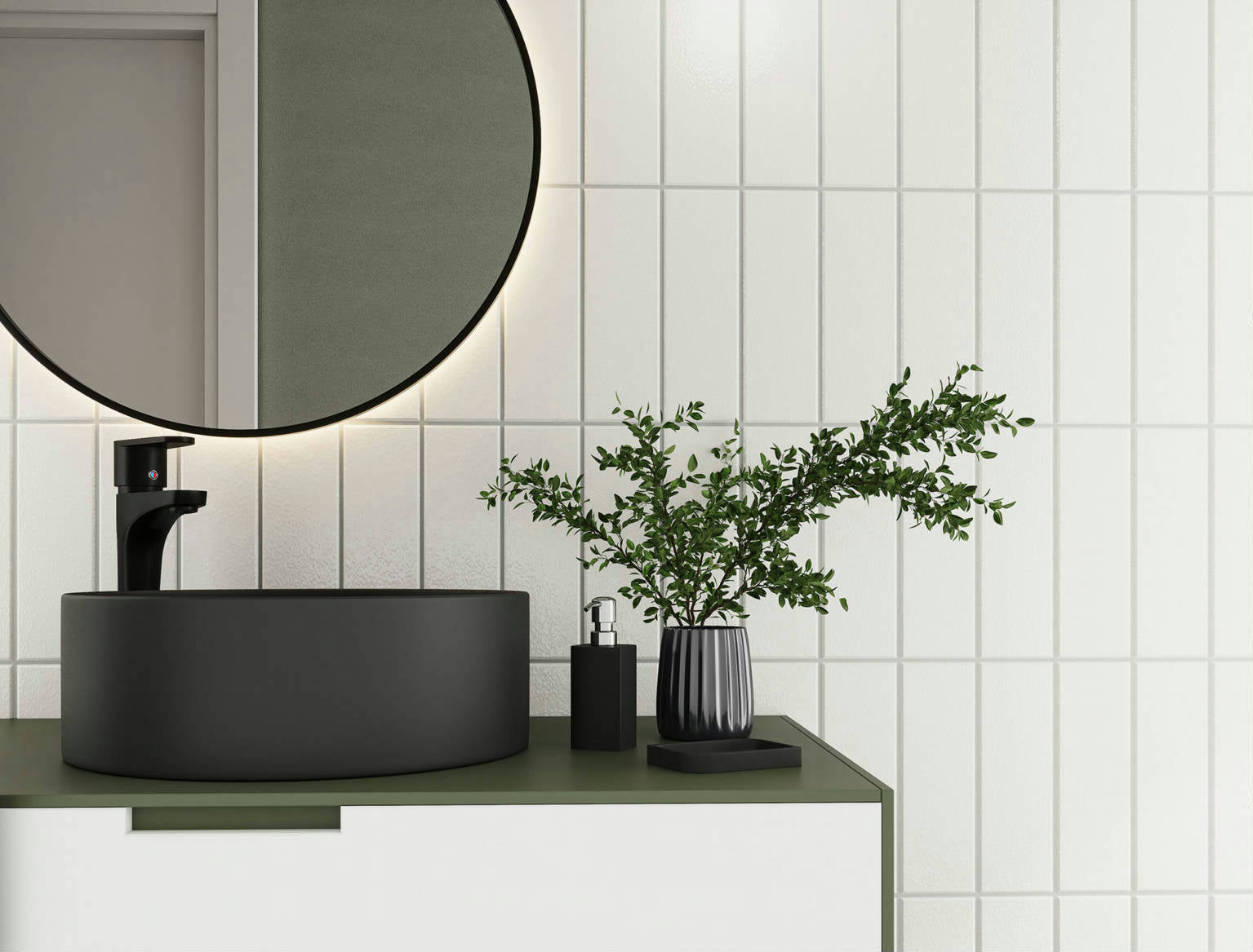 Alfagres Brick 3.5" x 11" Ceramic Tile Royal Blue