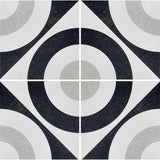Arizona Tile Cementine B&W 8" x 8" Porcelain Tile