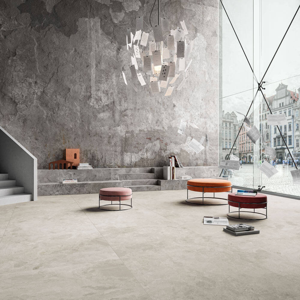 Happy Floors Mun 24" x 24" Porcelain Tile Dark