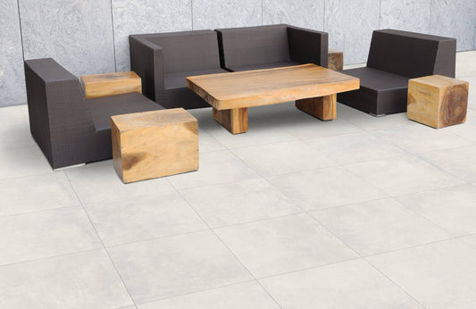 Happy Floors Parker 24" x 24" Porcelain Paver Anthracite