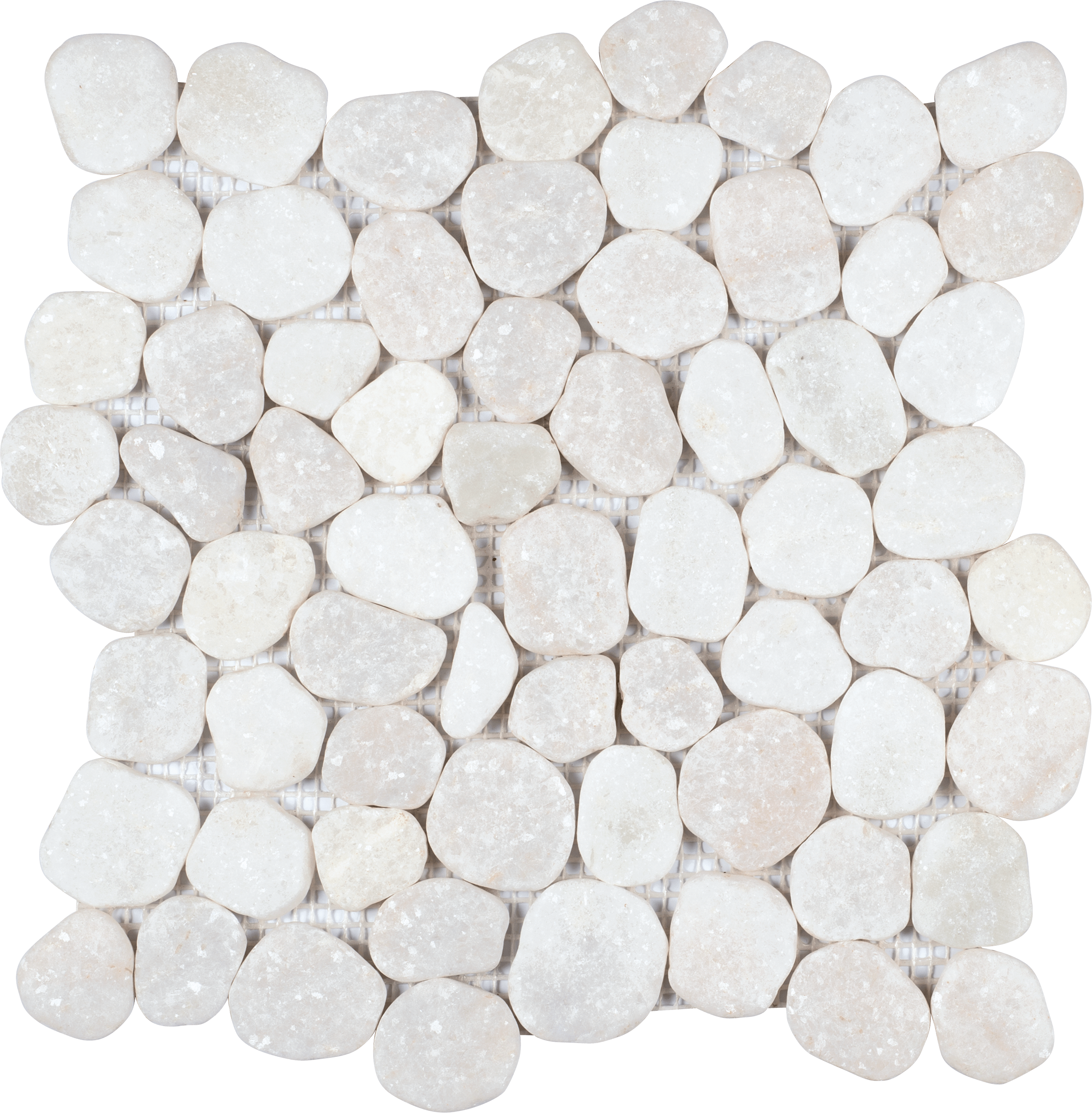 Bati Orient Marble Sliced 12" x 12" Marble Mosaic White