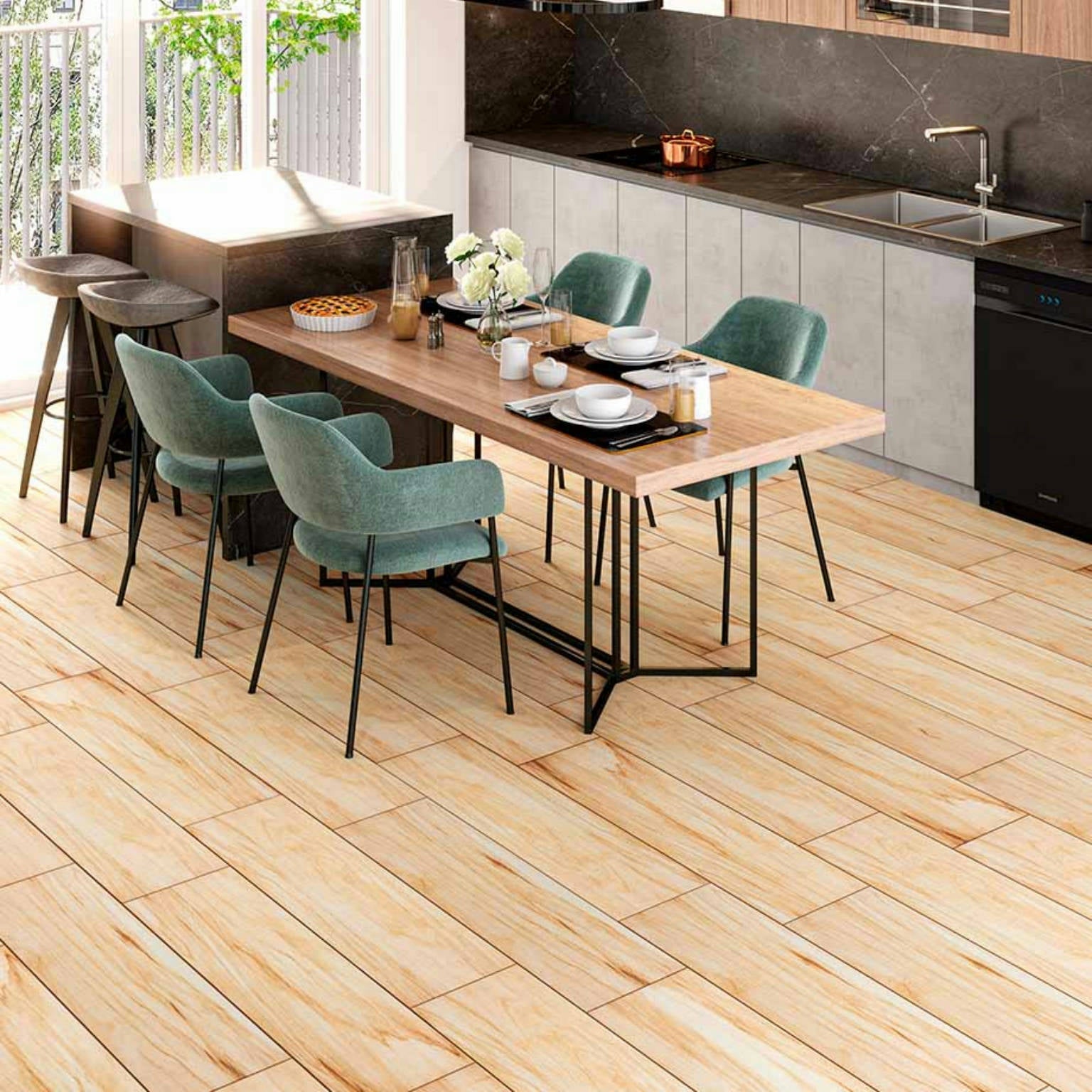 Alfagres Montreal 9" x 36" Ceramic Tile Blanco