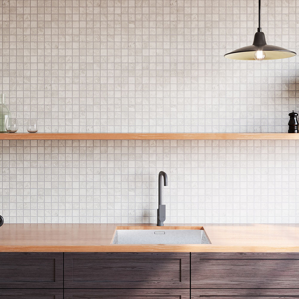 Alfagres Boston 2 x 2 12" x 12" Ceramic Mosaic Perla