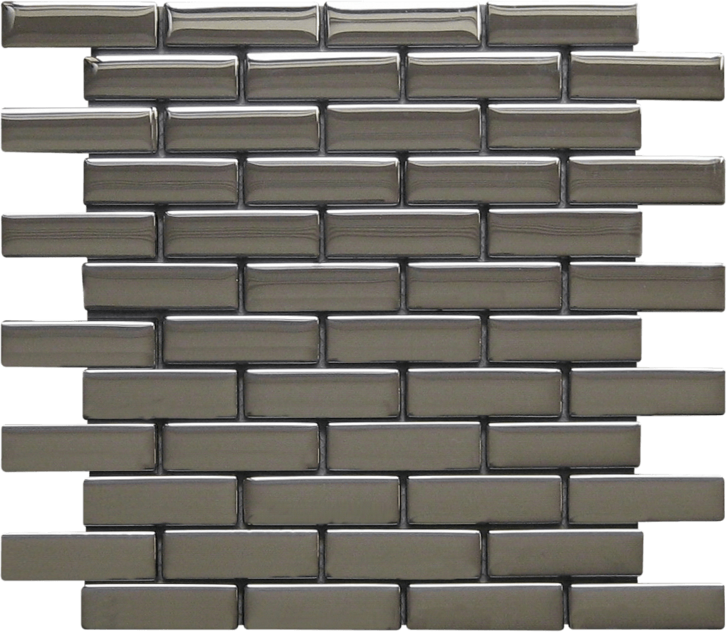 Bati Orient Brick 1 x 3 11.8" x 11.8" Glass Mosaic Mirror Large Brick