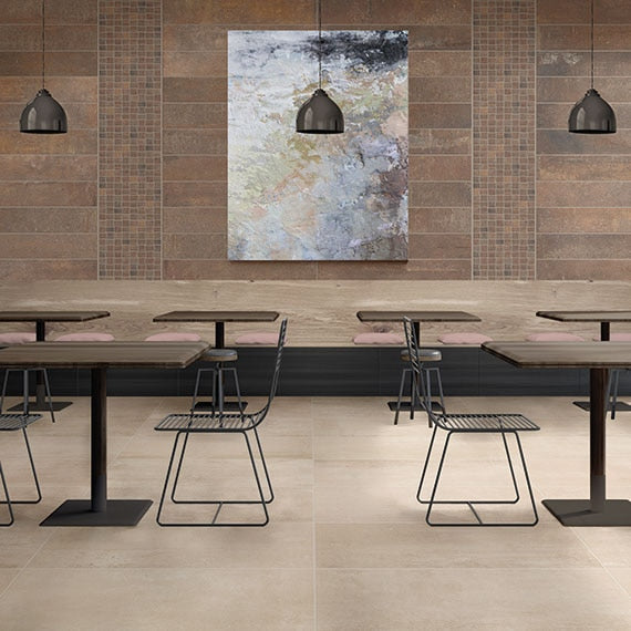 American Olean Union 2 x 3 Modern Weave 12" x 12" Porcelain Mosaic Platinum White