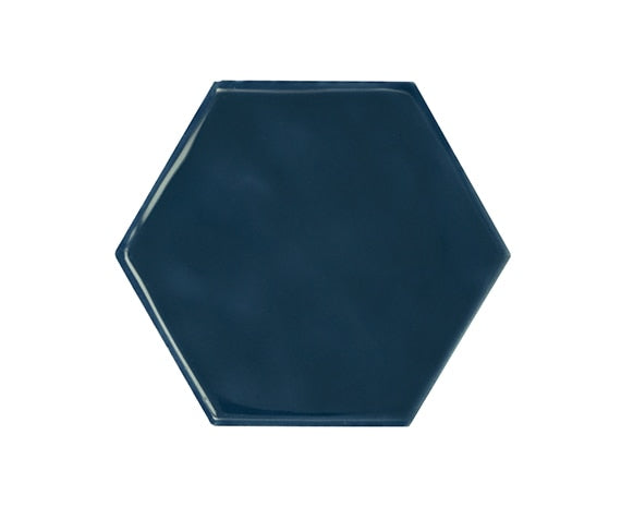 American Olean Playscapes 4" Hex 4.25" x 4.88" Ceramic Tile Midnight Blue