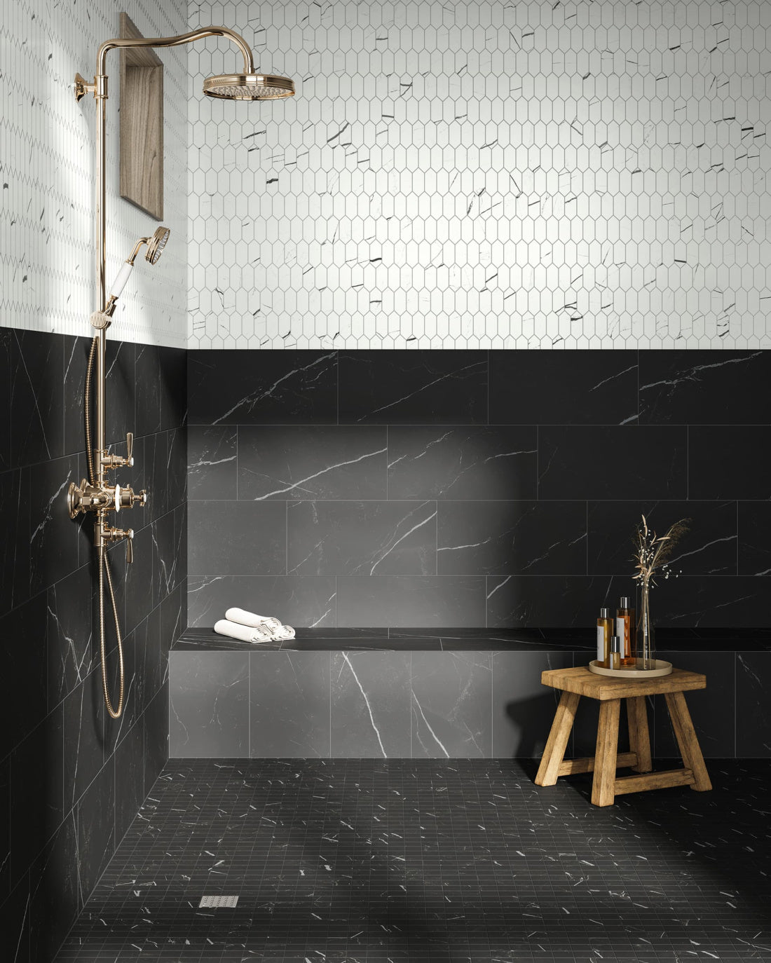 Atlas Concorde Beyond Calacatta 12" x 24" Porcelain Tile Glam White