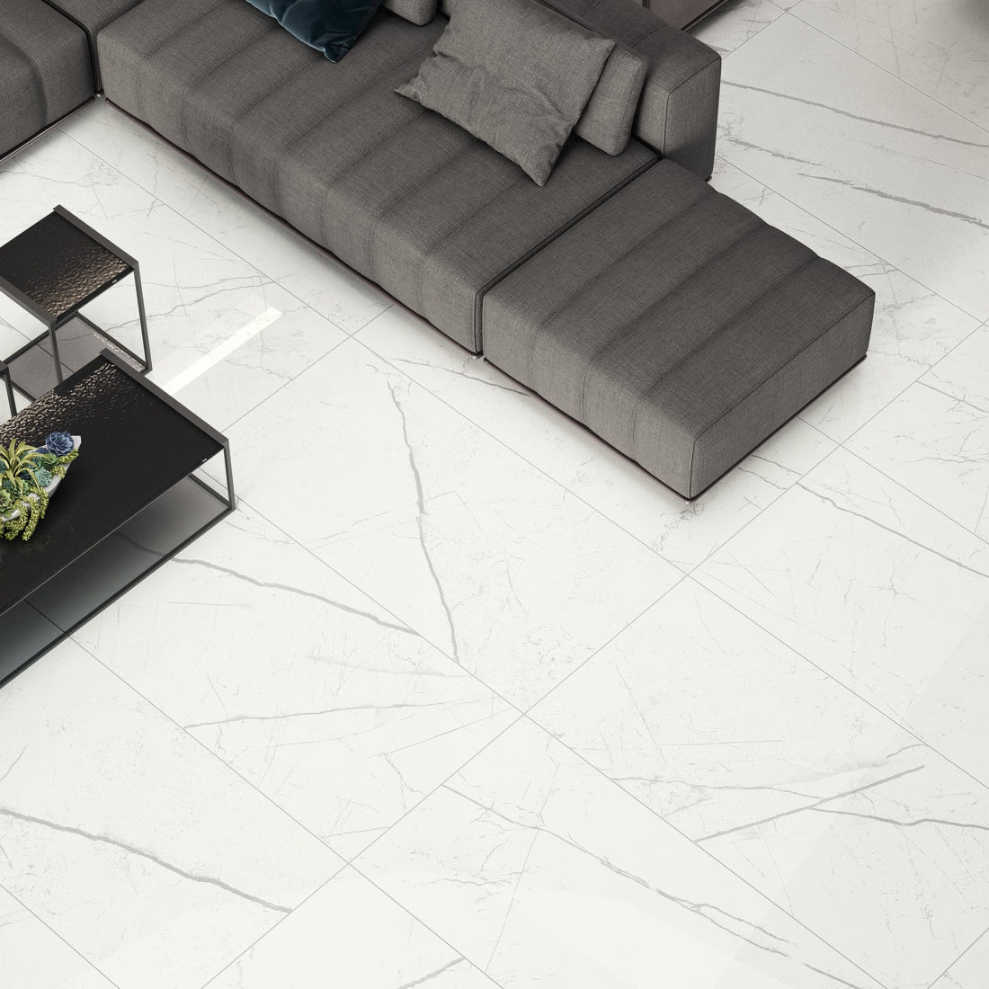 Atlas Concorde Beyond Calacatta 24" x 48" Porcelain Tile Ocean White Matte