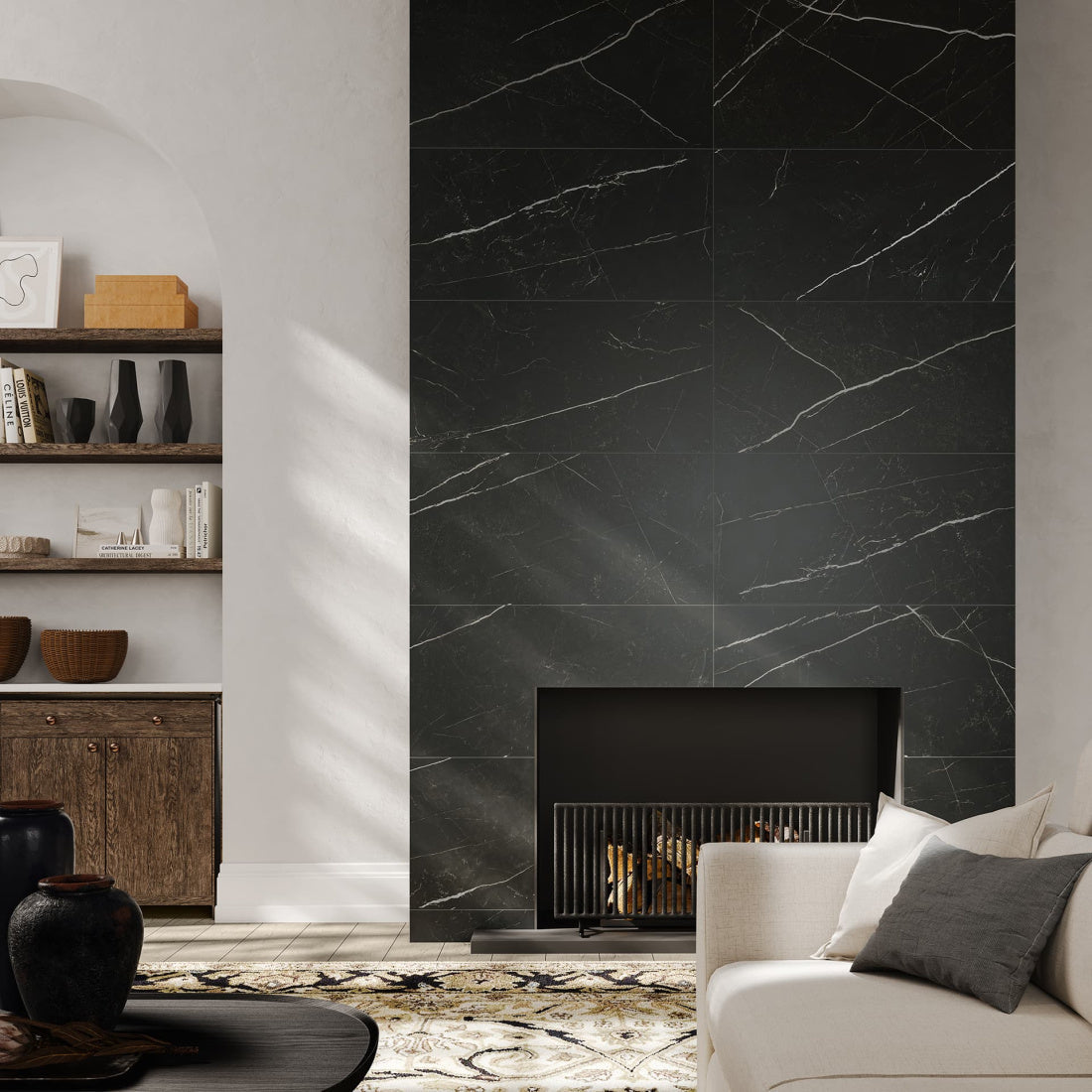 Atlas Concorde Beyond Calacatta 12" x 24" Porcelain Tile Gray