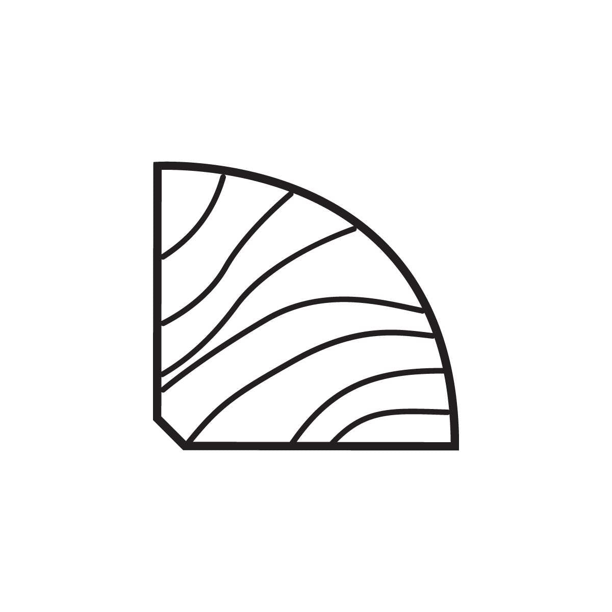 Bruce American Treasures Wide Plank Solid RW x RL Hardwood Quarter Round Country Natural