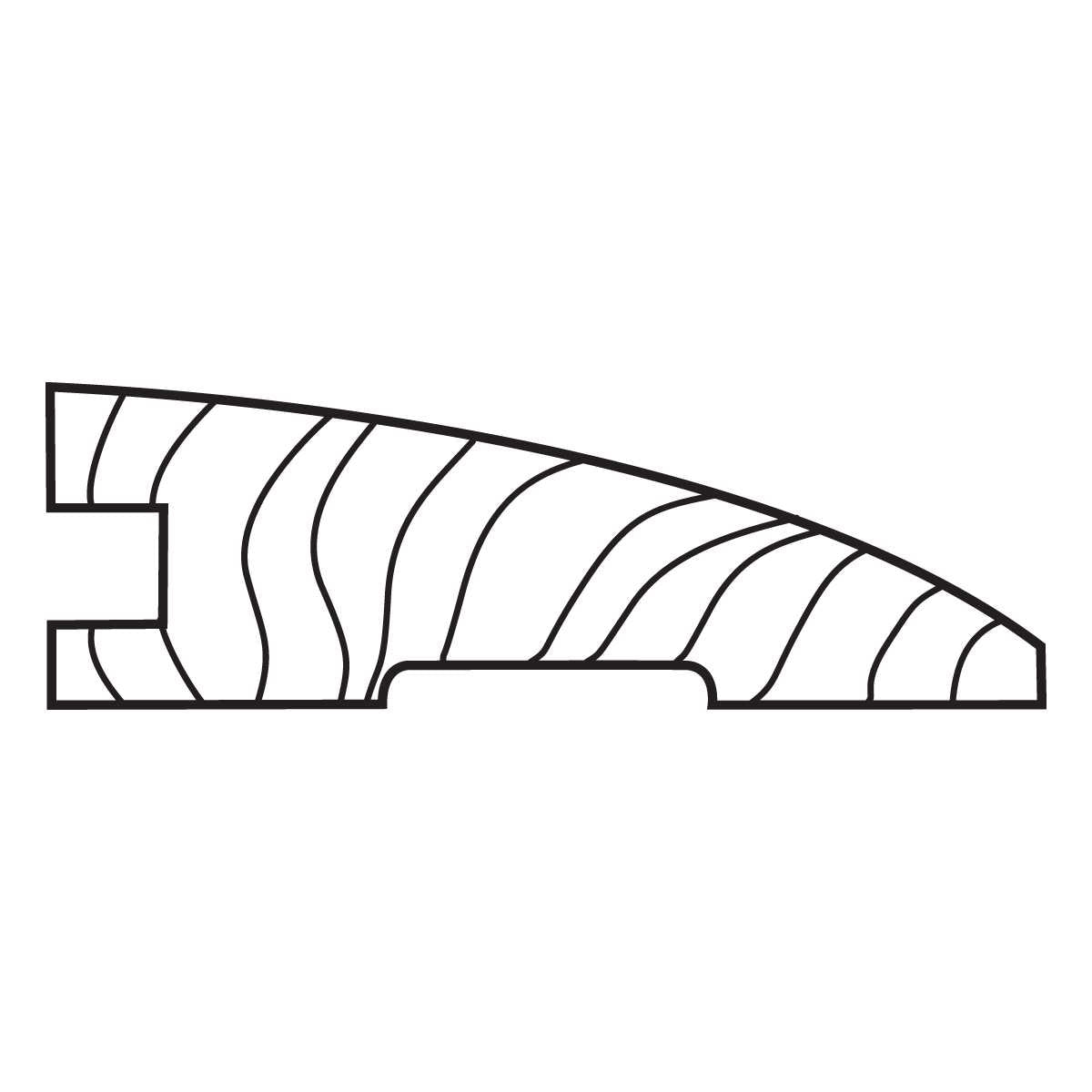 Bruce American Treasures Wide Plank Solid RW x RL Hardwood Reducer Country Natural